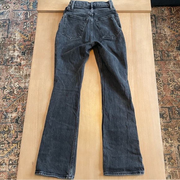 Abercrombie & Fitch Curve Love The 70s Vintage Flare Ultra High Rise Black Jeans - Picture 10 of 13